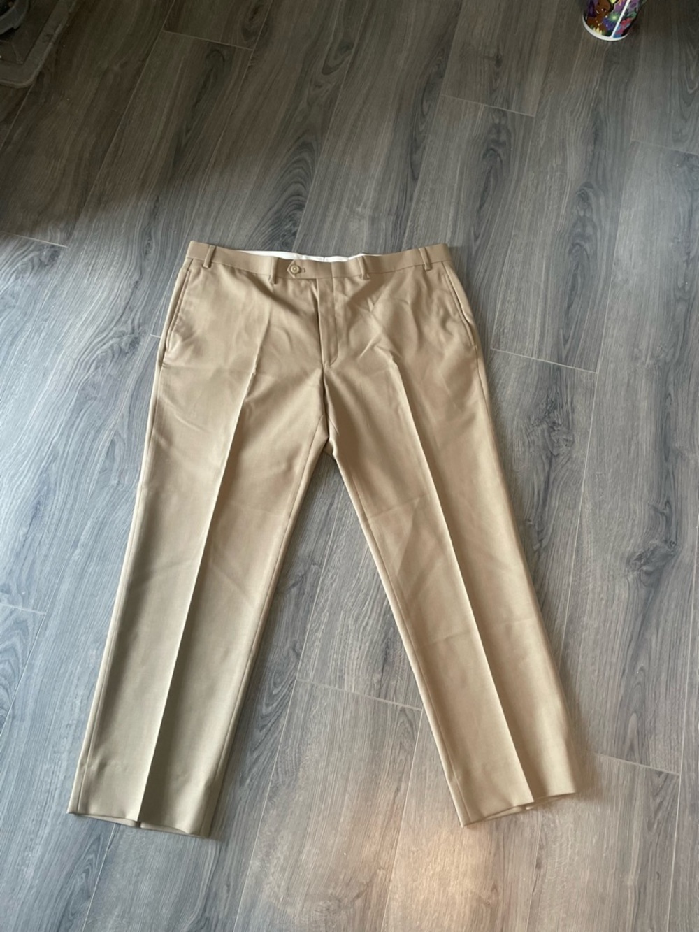Lauren Ralph Lauren Total Comfort Dress Pants Beige Men’s Size 40x30 100% Wool